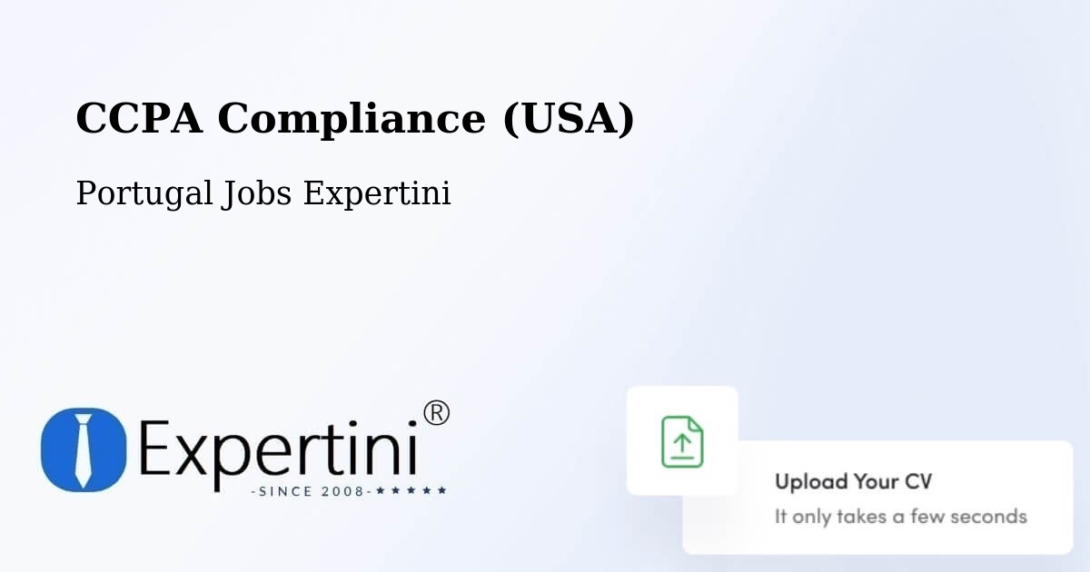 CCPA Privacy Rights & Compliance Notice – Sendim - Portugal Jobs Expertini